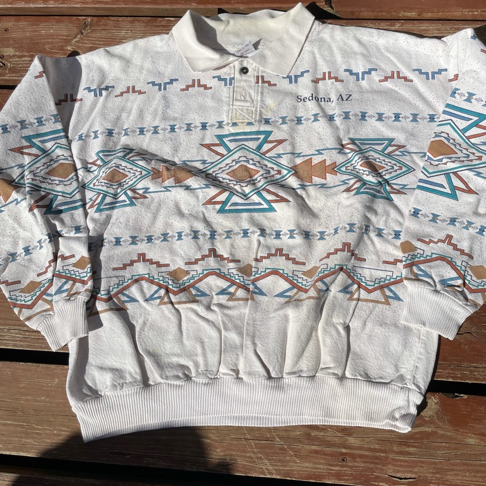 Aztec sweatshirt pullover Sedona Arizona